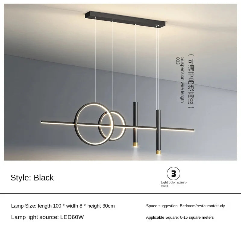 Restaurant Lights Nordic Chandeliers Light Luxury Minimalist Dining