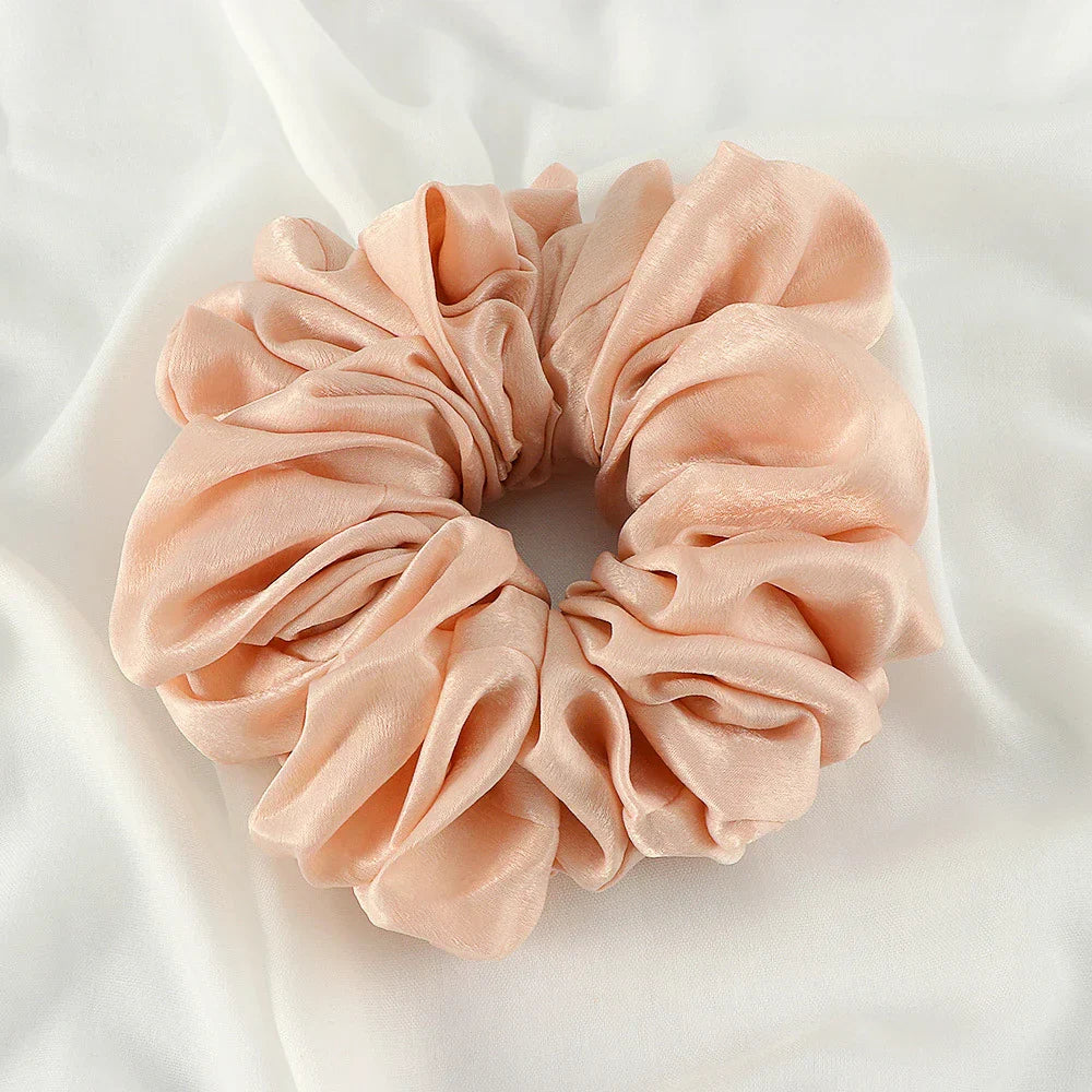 Big Size Shiny Chiffon Scrunchies for Muslim Women