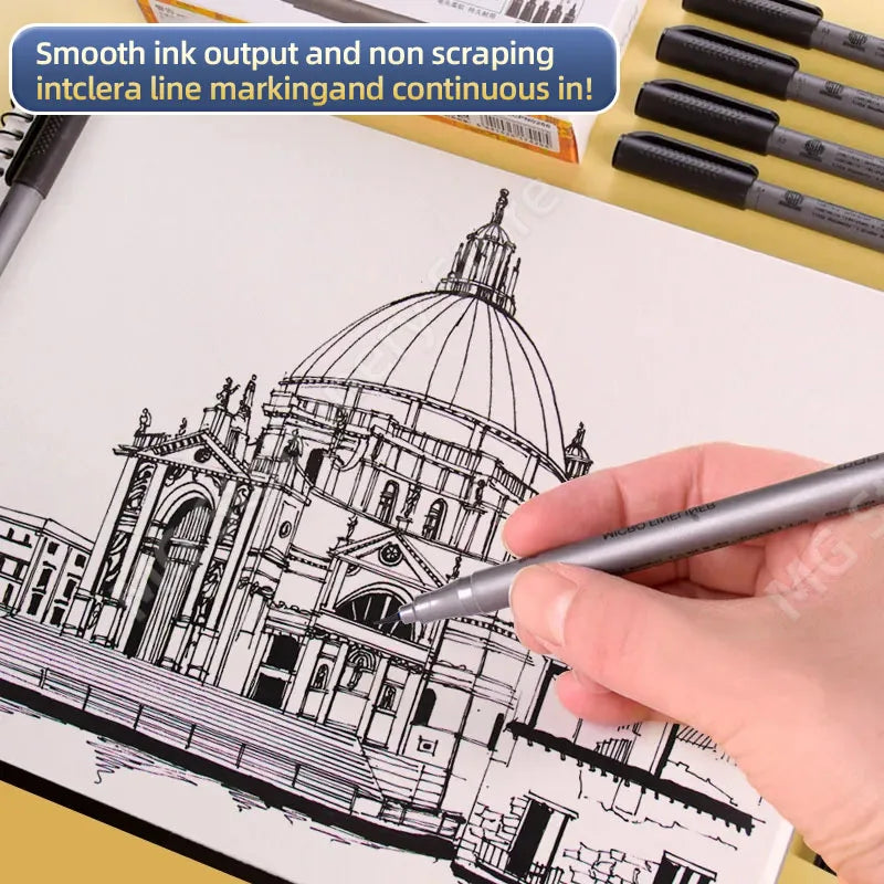 M&G PigmentLiner Needle tip pen Stabilo 0.2/0.3 sketch