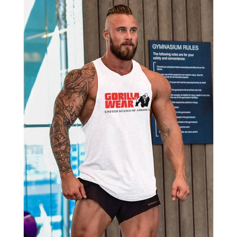 Mens Professional Bodybuilding Singlet Sports Muscle Tank Tops