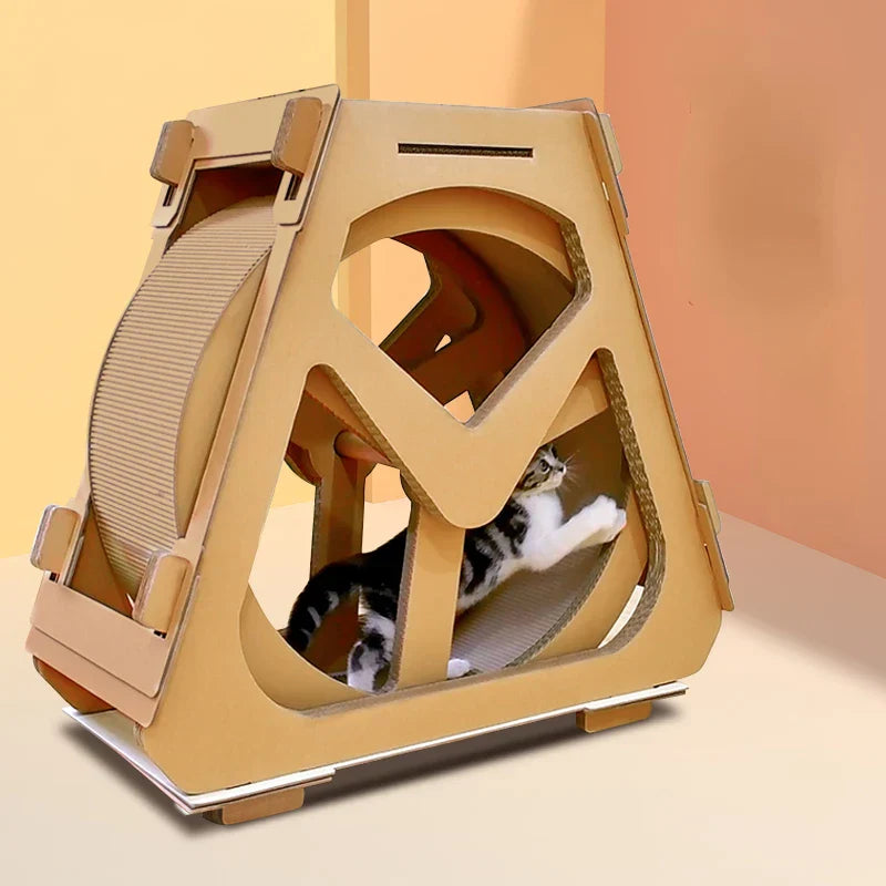 Water Wheel Ferris Wheel Corrugated Paper Cat Scratch
