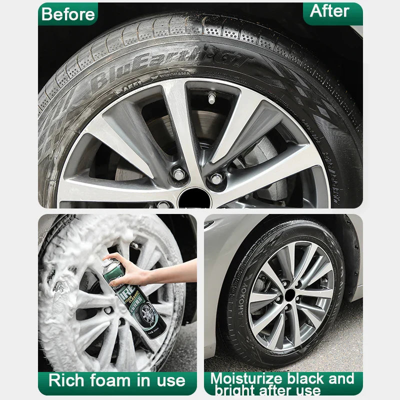 650ML Car Coating Paint Tire Foam Cleaner Care