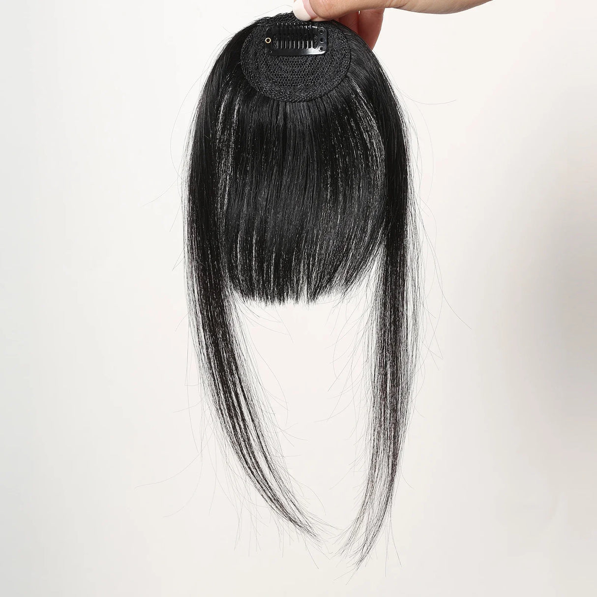 100% Human Hair Bangs Natural Black Brown French