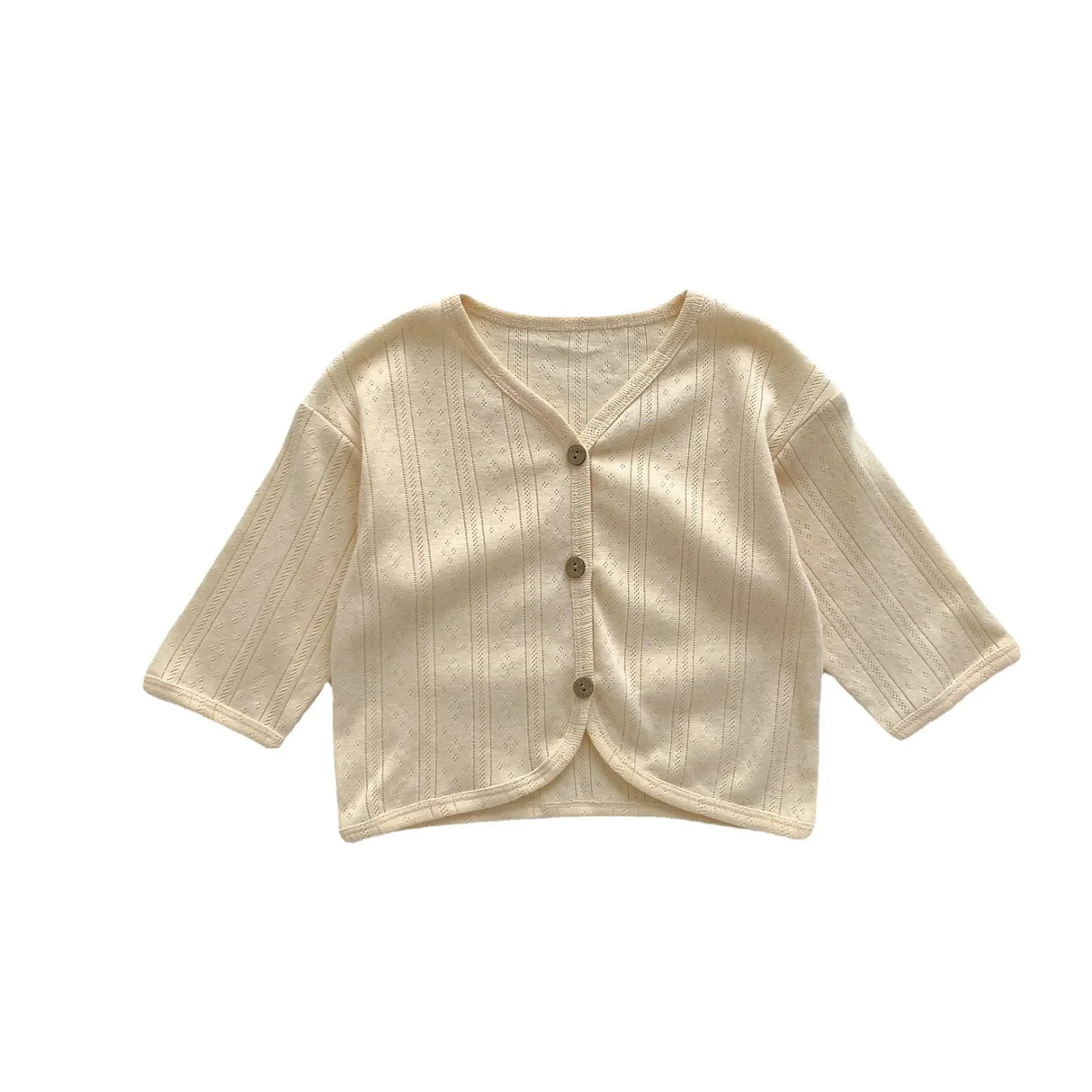 Autumn Kids Baby Girls Boys Hollow-out Solid Top