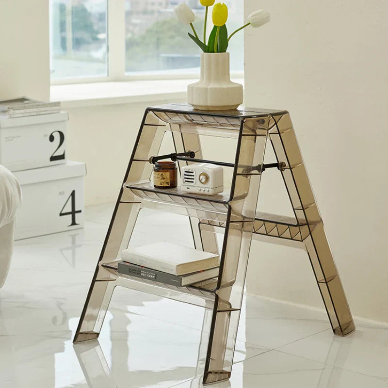 Nordic Light Luxury Ladder chair Folding High Stools