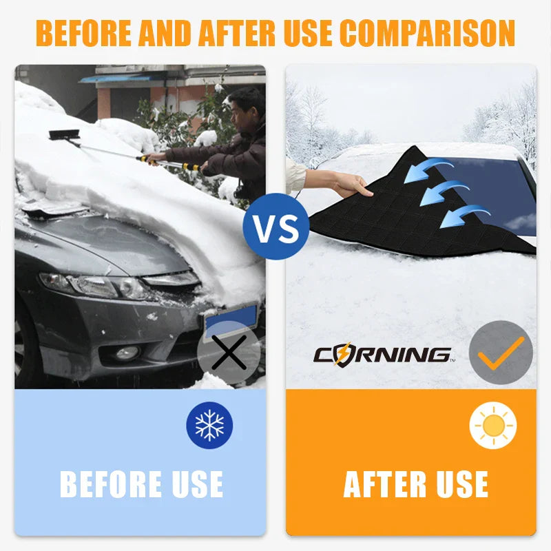 3/5-Layer Thick Car Snow Cover Windshield Protector