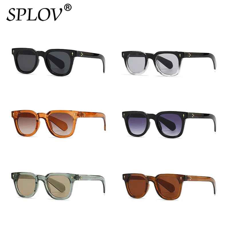 Luxury Square Men Sunglasses Fashion Gradient Driving Shades