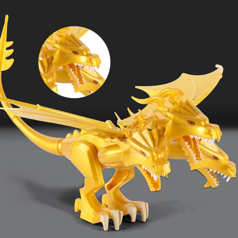 2023 MOC 18cm GodAzillas King Ghidorah Three Head