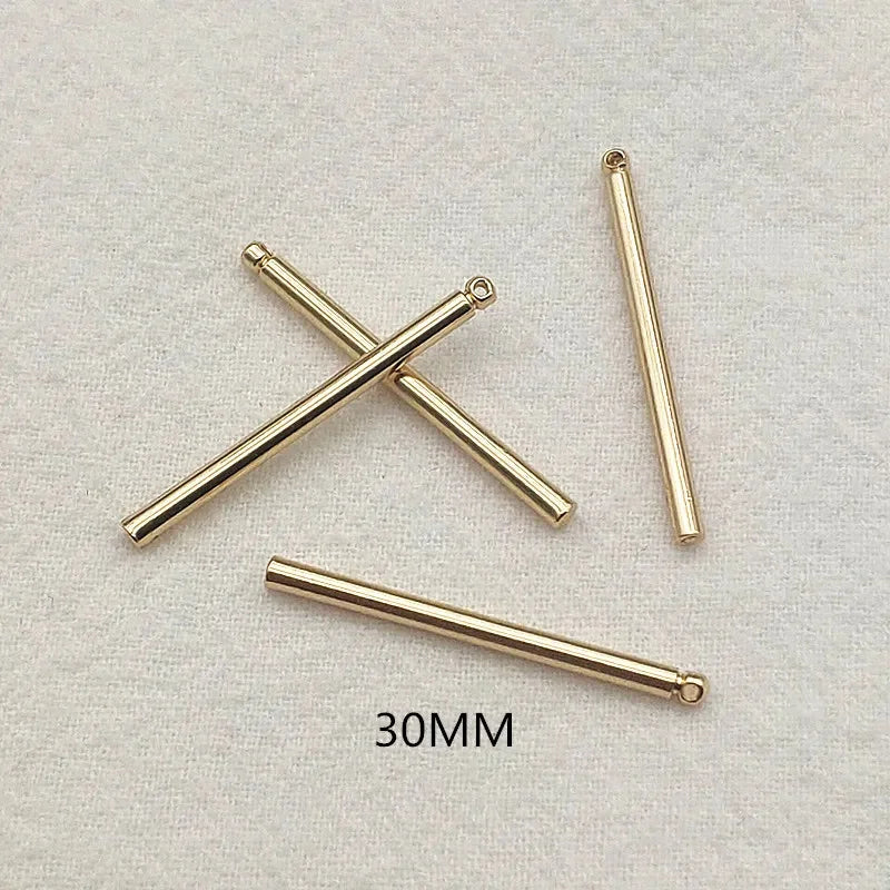 3060mm 100pcs Brass Pendants Cylinder Charm