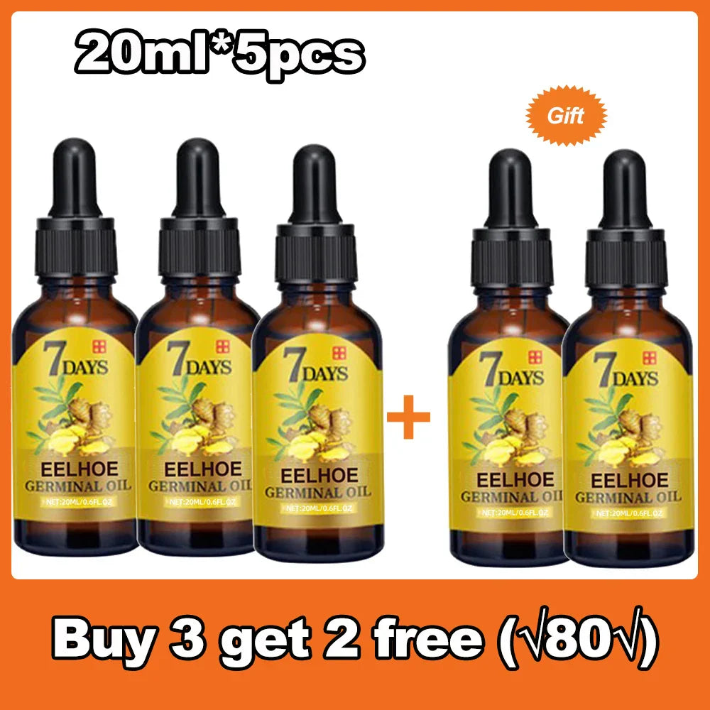 5pcs 7 Days Fast Ginger Hair Growth Serum