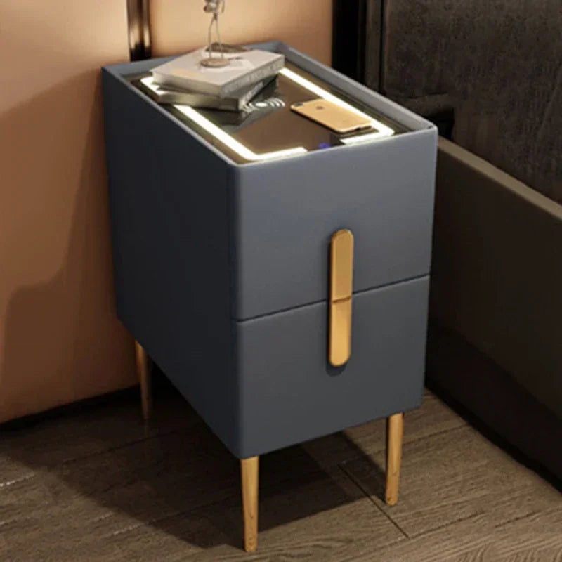 Smart Bedside Table Modern Style Bedroom Simple Wood