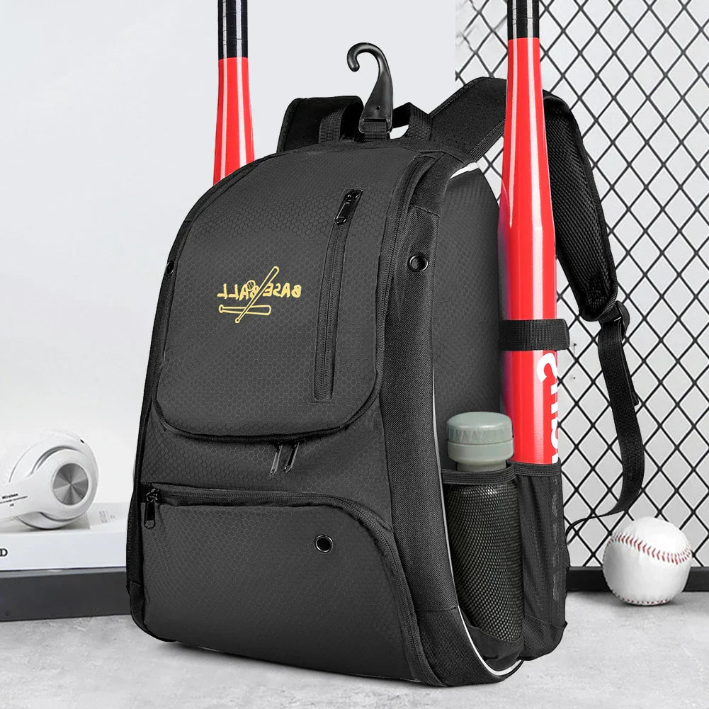 Baseball Training Backpack with Shoes Compartment Sports Equipments