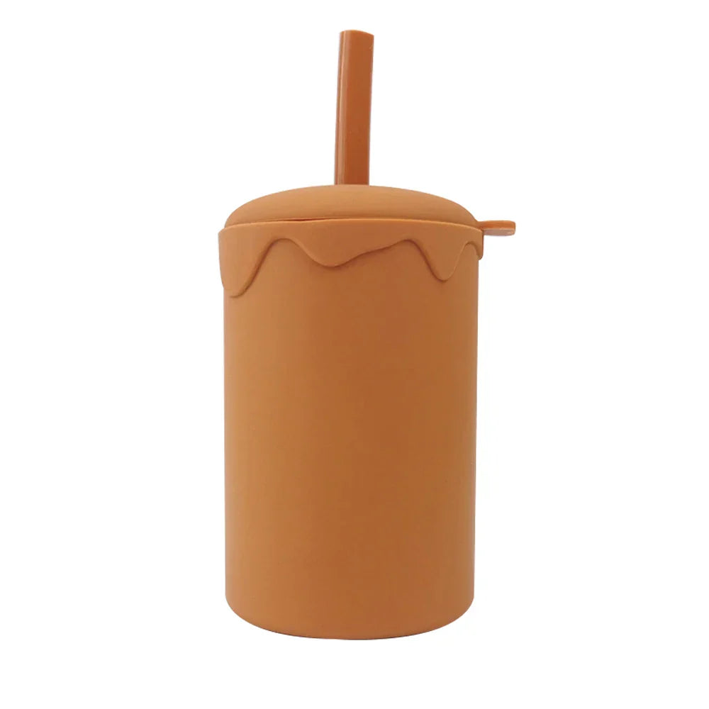 Baby Drinking Cup Silicone Baby Straw Cup Infant