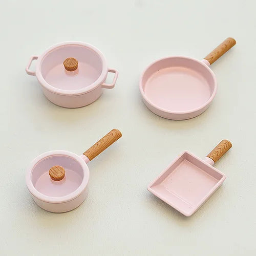 1/6 Dollhouse Miniature Kitchen Mini Frying Pan Soup
