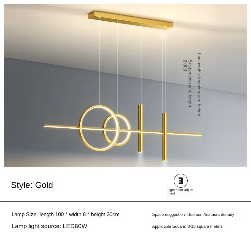 Restaurant Lights Nordic Chandeliers Light Luxury Minimalist Dining