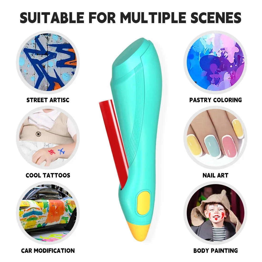 Electric Watercolor Spray Pen Children Hand-painted Color Paintbrush