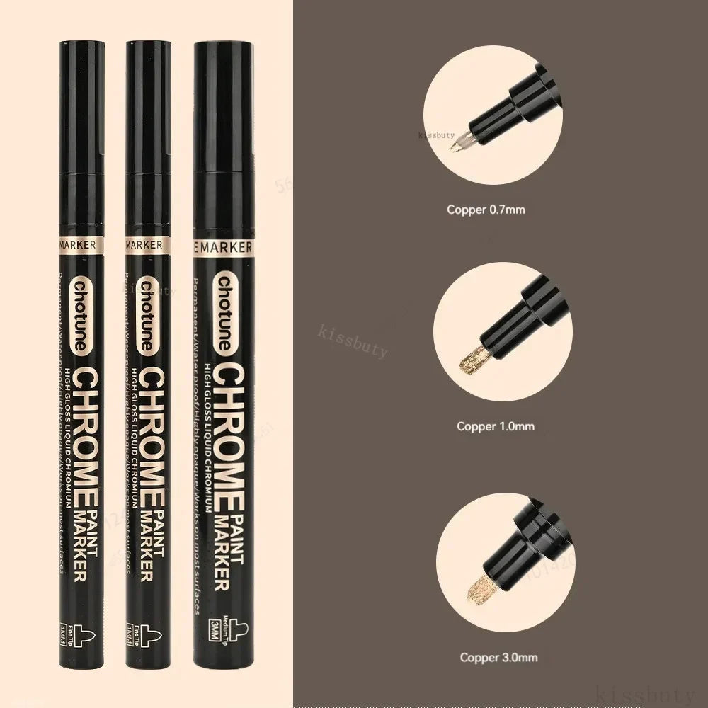 1/3pcs Mirror Marker Pen DIY Reflective Paint Pens