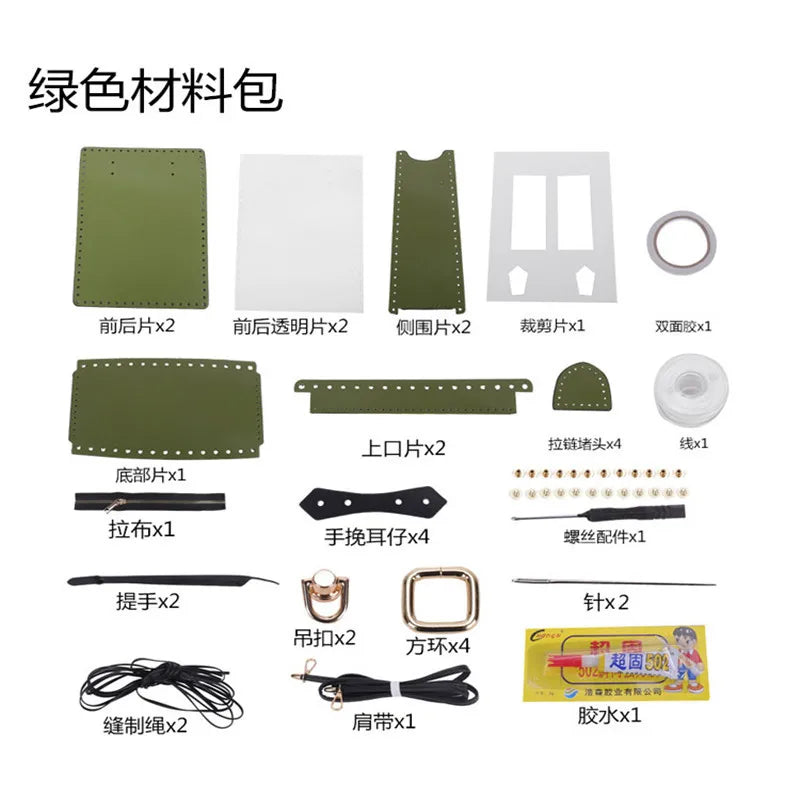 Tote Paper Bag DIY Sewing Kit Portable Women