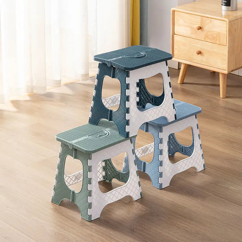Thickened Plastic Folding Furniture Stool Portable Mini Outdoor
