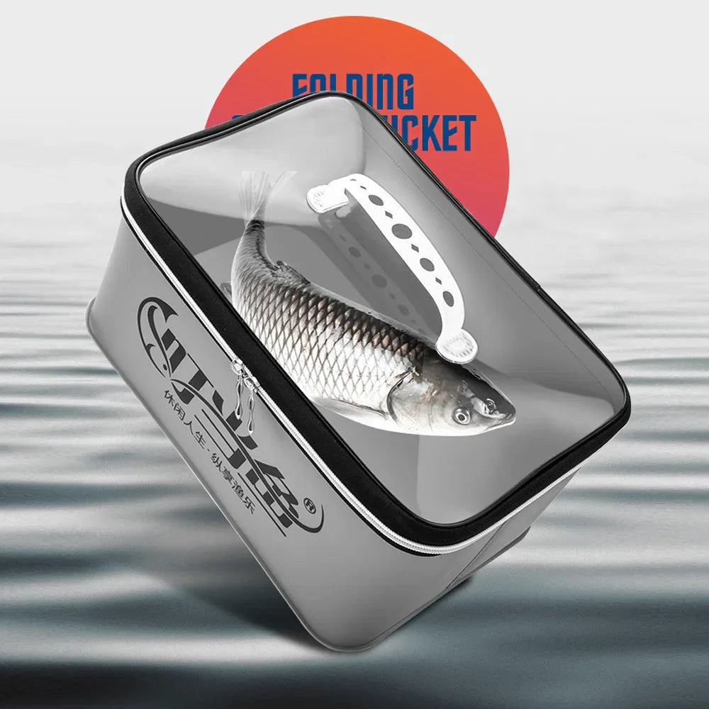 4pcs/set EVA Fishing Bags Portable Multifunction Foldable Bucket