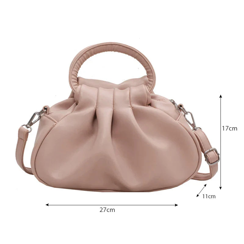 Bag For Women 2023 New Pleated Simple Design