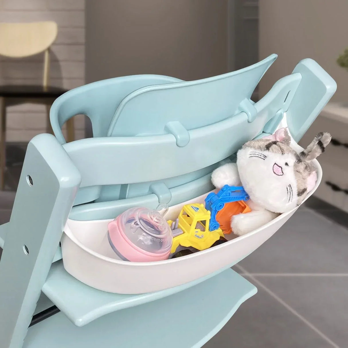Baby High Chair Storage Box Flexible Smart Storage