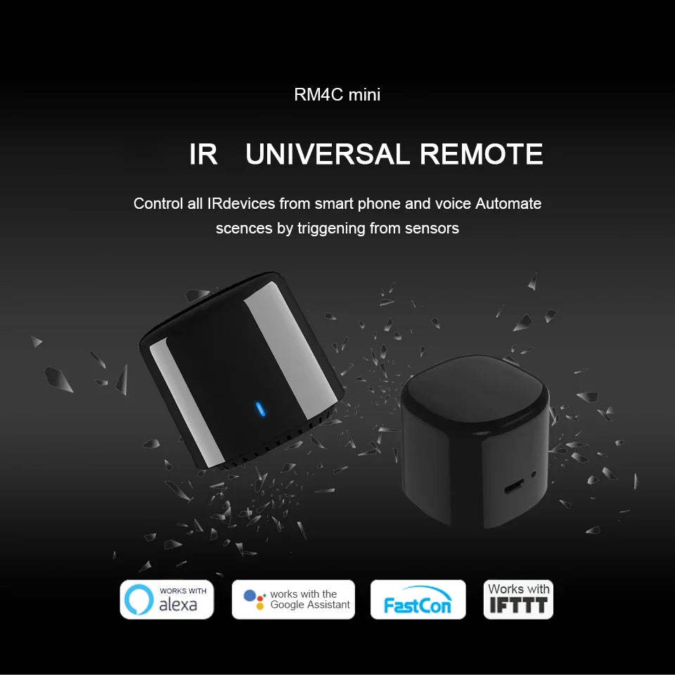 BroadLink BestCon RM4C Mini Smart WiFi IR Remote,