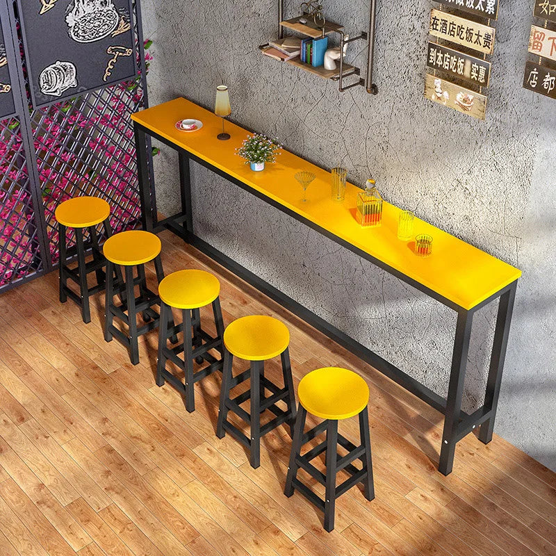 Wood Dining Bar Table Standing Restaurant Outdoor Patio