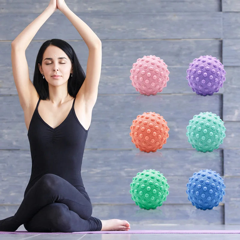 Silica Gel Yoga Single Ball Floating Point Design Acupoint Relaxation Massage Fascia Muscle Fitness Meridian Hand Relieve Pain