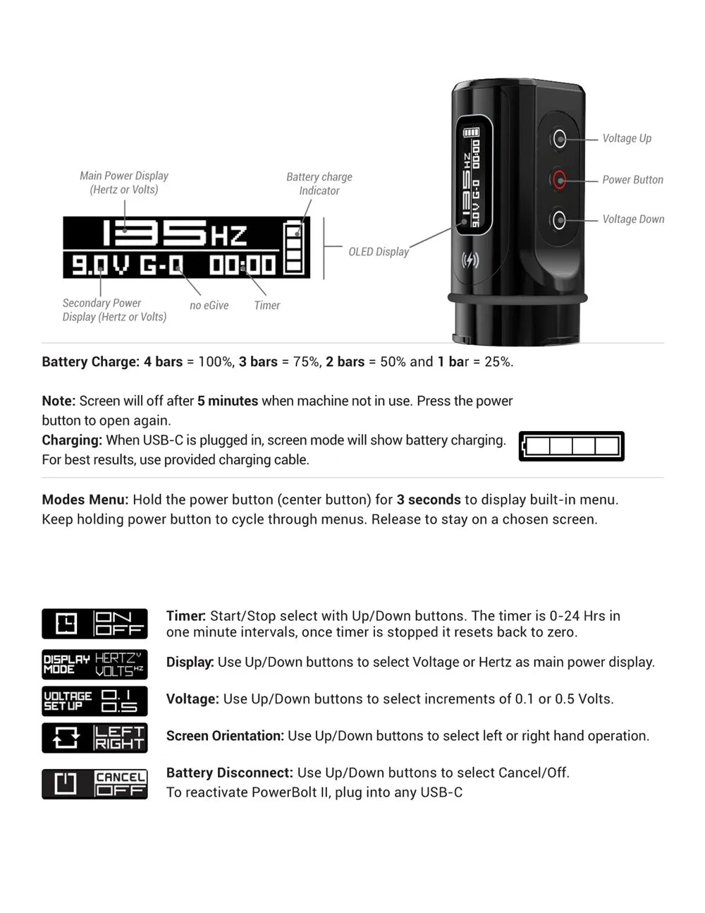 FK Max Tattoo Machine Cartridge Pen 2400mAh Coreless