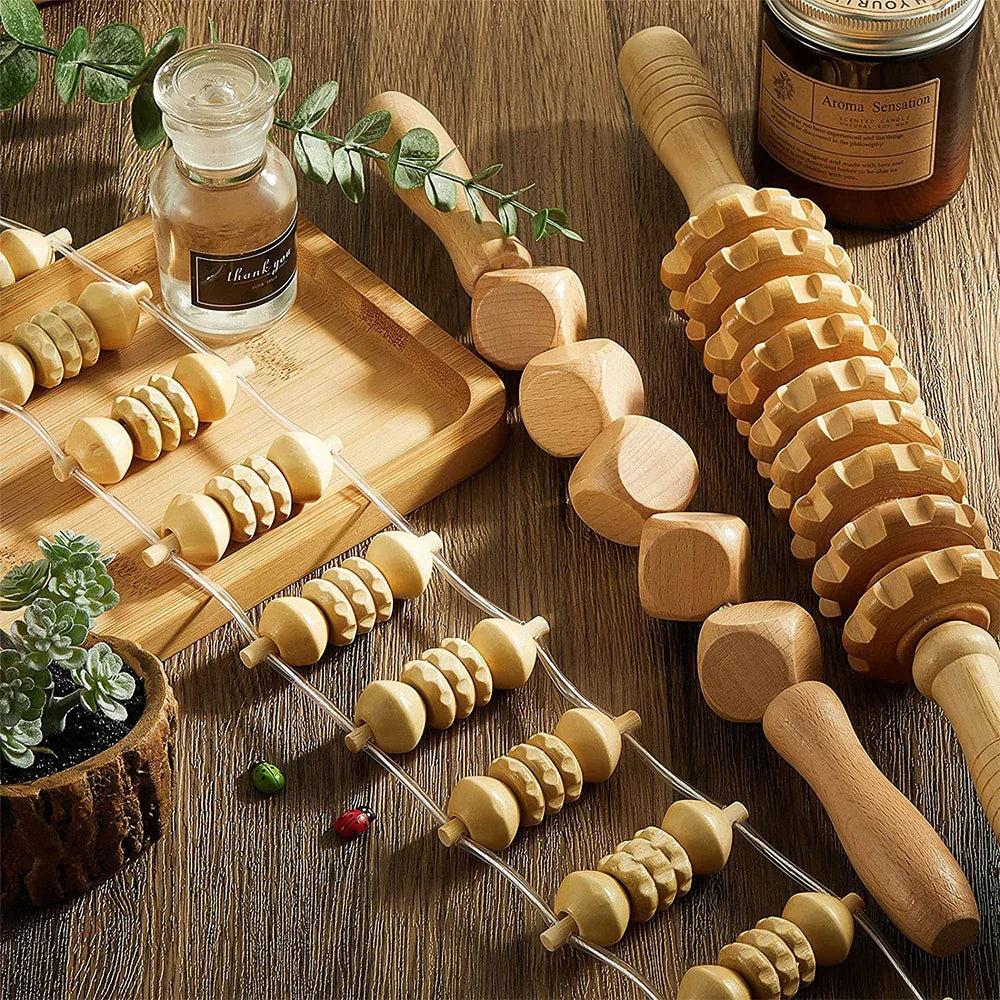 6 In 1 Wood Therapy Massage Tool Lymphatic