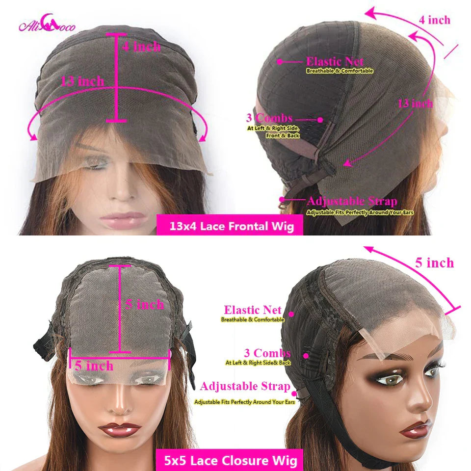 Blonde Highlight Wig Human Hair 13X4 13x6 Body