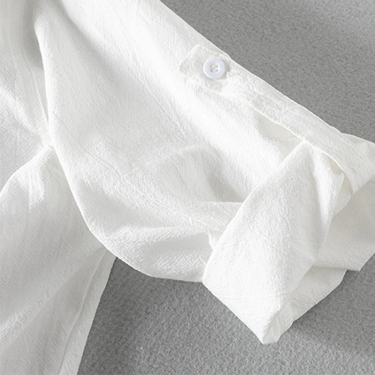 Men's Summer Shirts Stand-up Collar Five-point Mid-sleeve Shirt