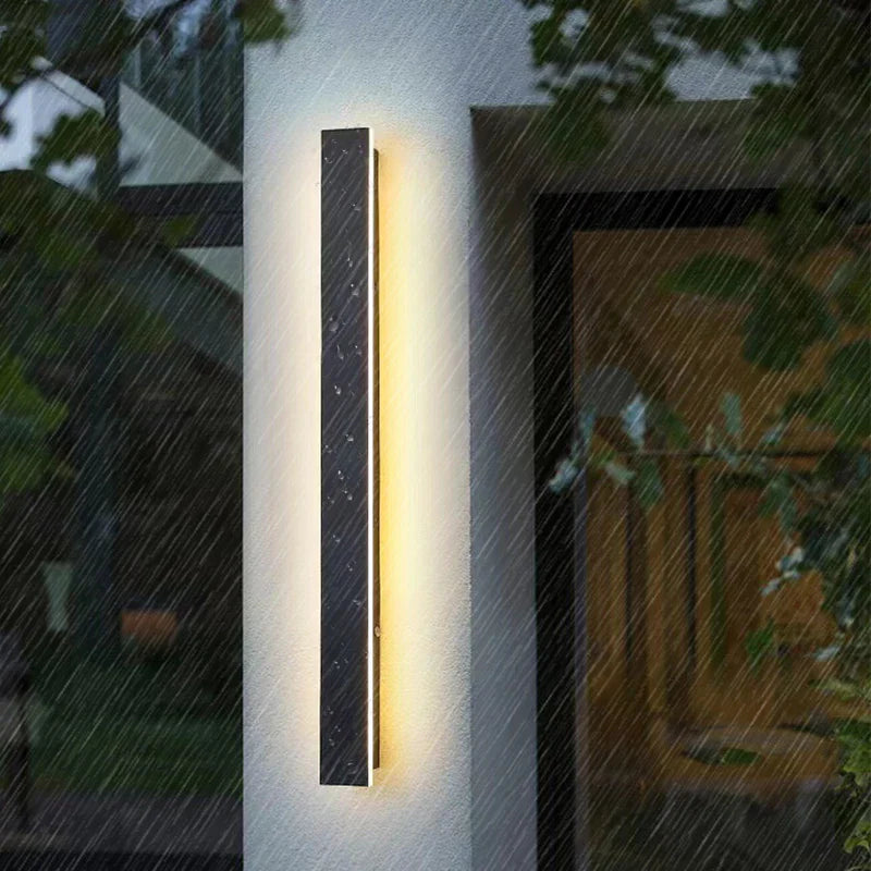 Modern Waterproof LED Outdoor Wall Lamp Long Strip