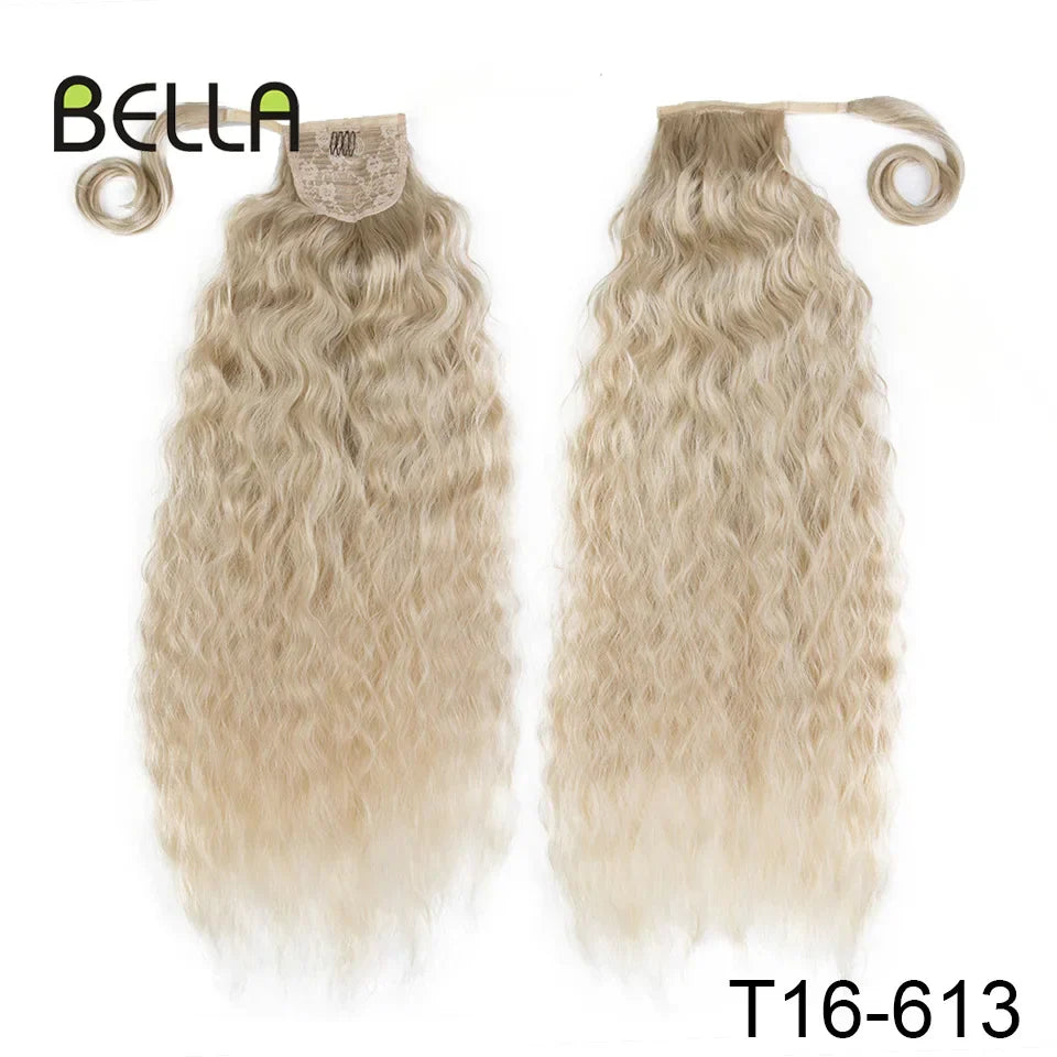 Bella Curly Synthetic Hair Ponytail Extensions 30 Inch