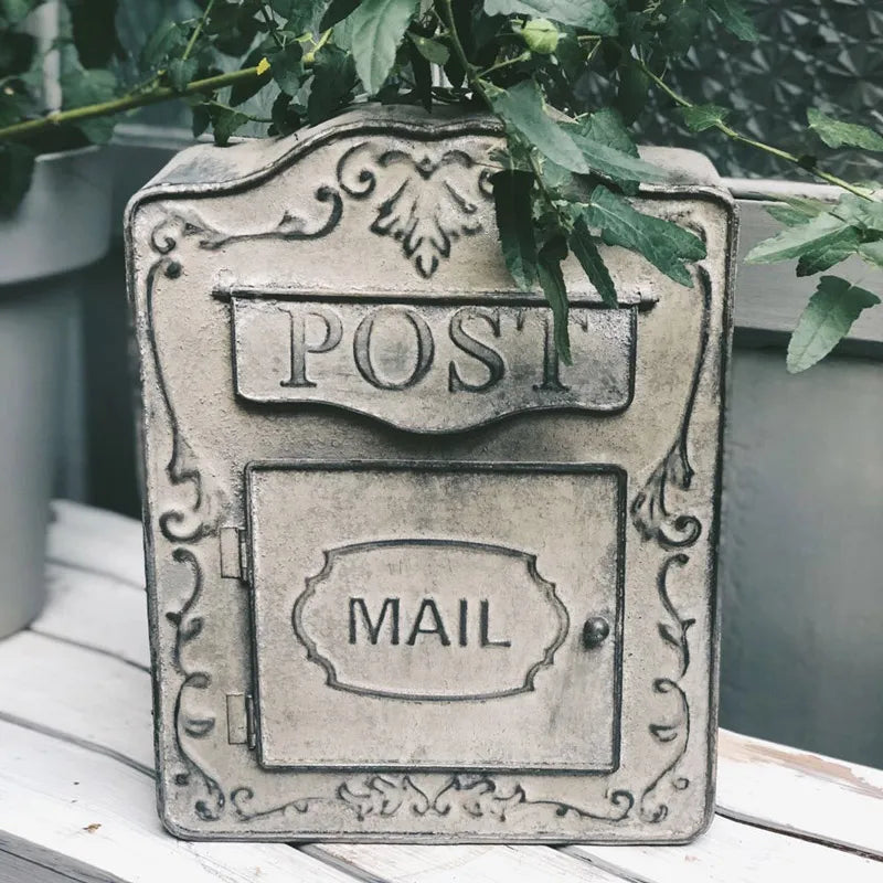 Outdoor Metal Mailbox For Storing Messages Leaving Message