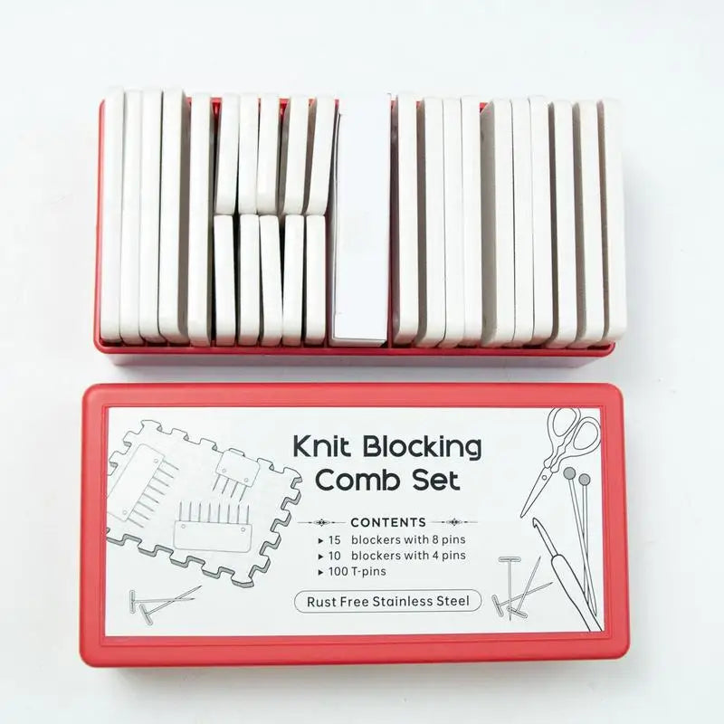 Knit Blockers Set Stainless Steel Knitting Blocking Mats