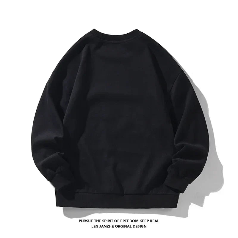 Men‘s Sweatshirt Harajuku Vintage Sweatshirts Hip Hop Hipster Round Neck Pullover Embroider Bear Graphic Unisex Hoodie