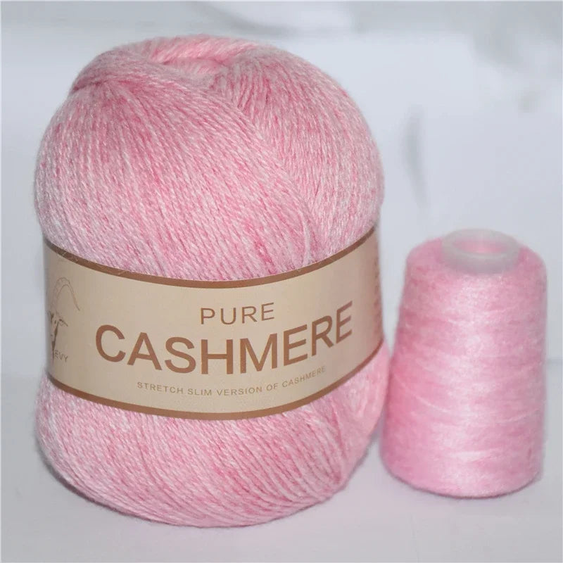 Pure Natural Mongolian Cashmere Yarn Crochet Lana para