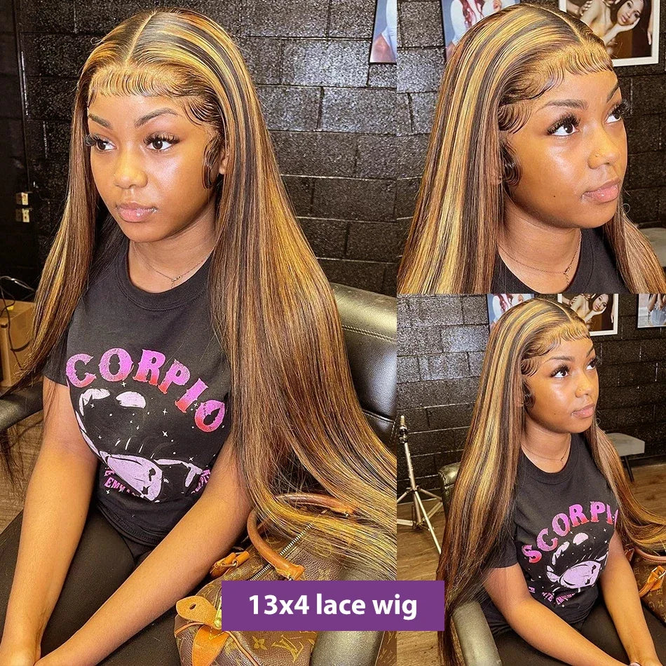 Highlight Ombre 13x4 13x6 HD Transaprent Lace Front