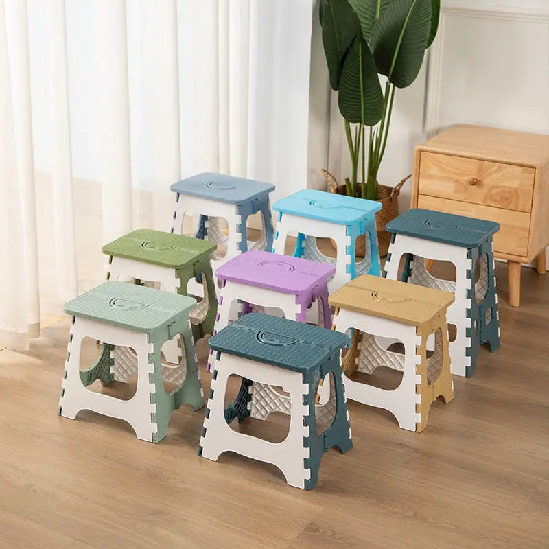 Thickened Plastic Folding Furniture Stool Portable Mini Outdoor