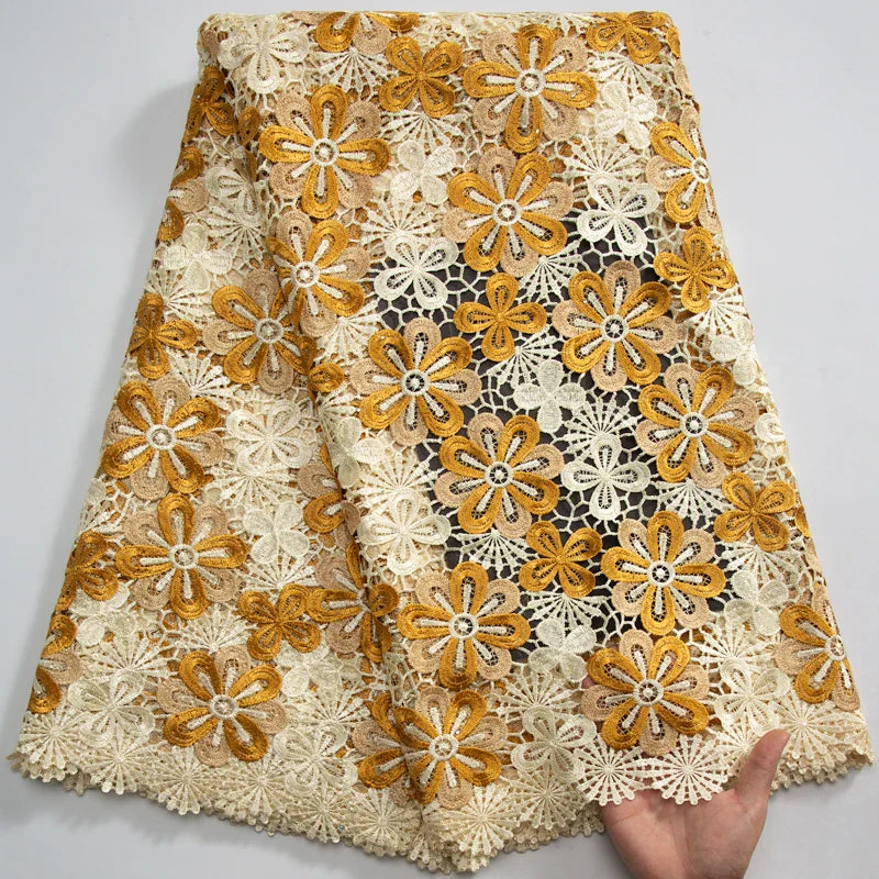 SJD LACE 2024Skin Friendly Classic African Eembroidery Guipure