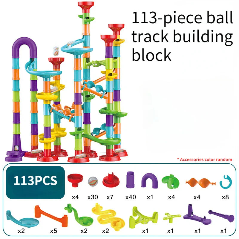 Marble Run Building Blocks Marbles Slide Toys Children