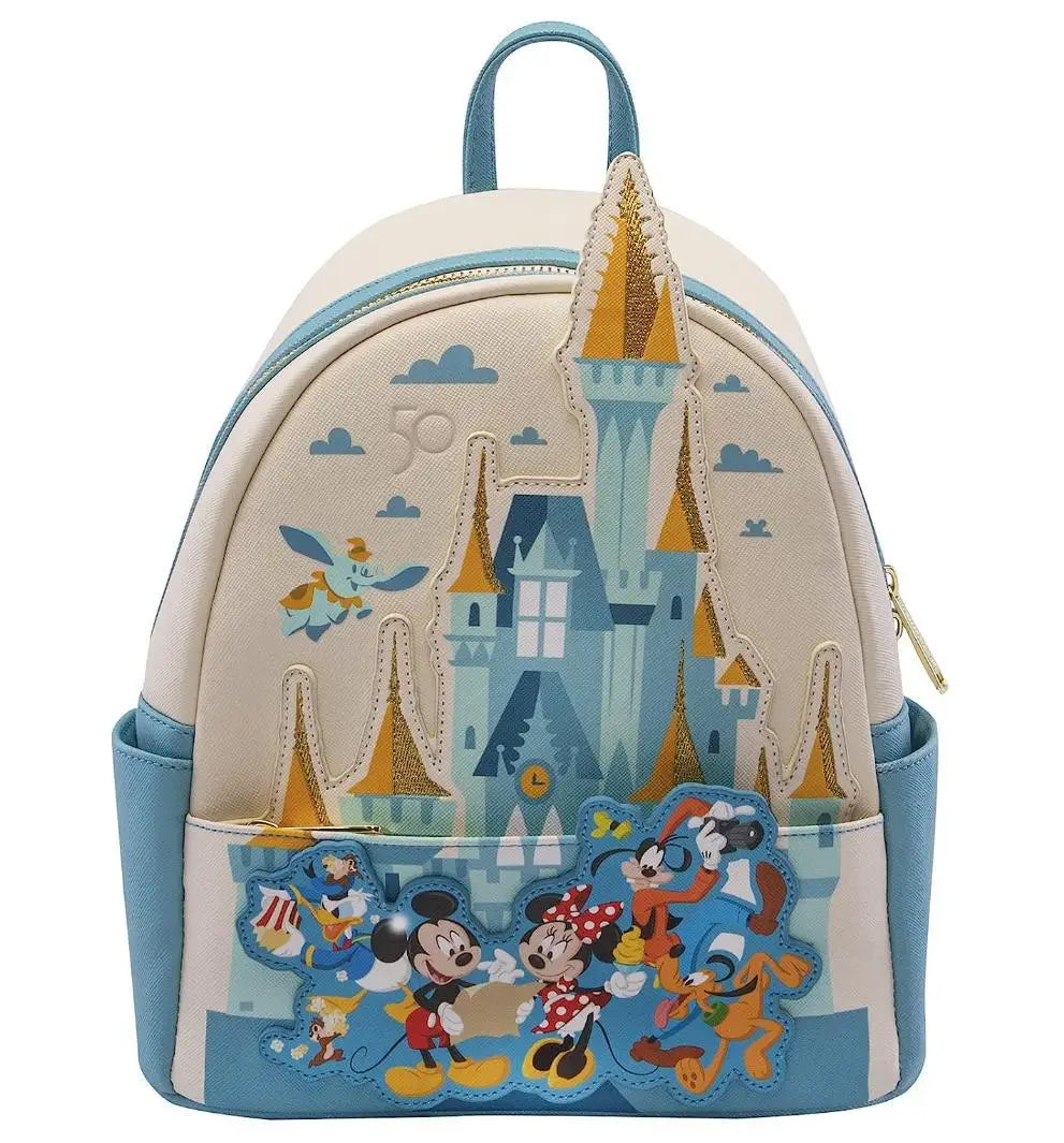 Disney Backpack Cartoon Princess PU Leather Brand Women