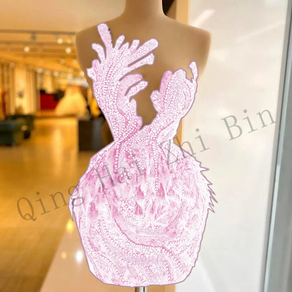 J14 Luxury ONeck Sheath AboveKnee Black Girl Sequins