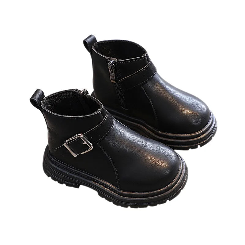 Autumn Winter Girls Children Boots Soft Rubber Bottom