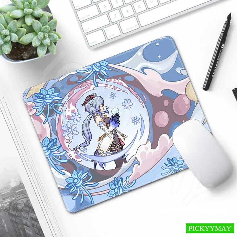 Genshin Impact Desk Mat Gamer Mousepads Mouse Pad