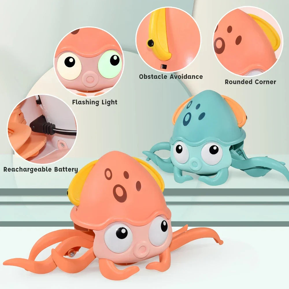Kids Induction Escape Octopus Crab Crawling Toy Baby