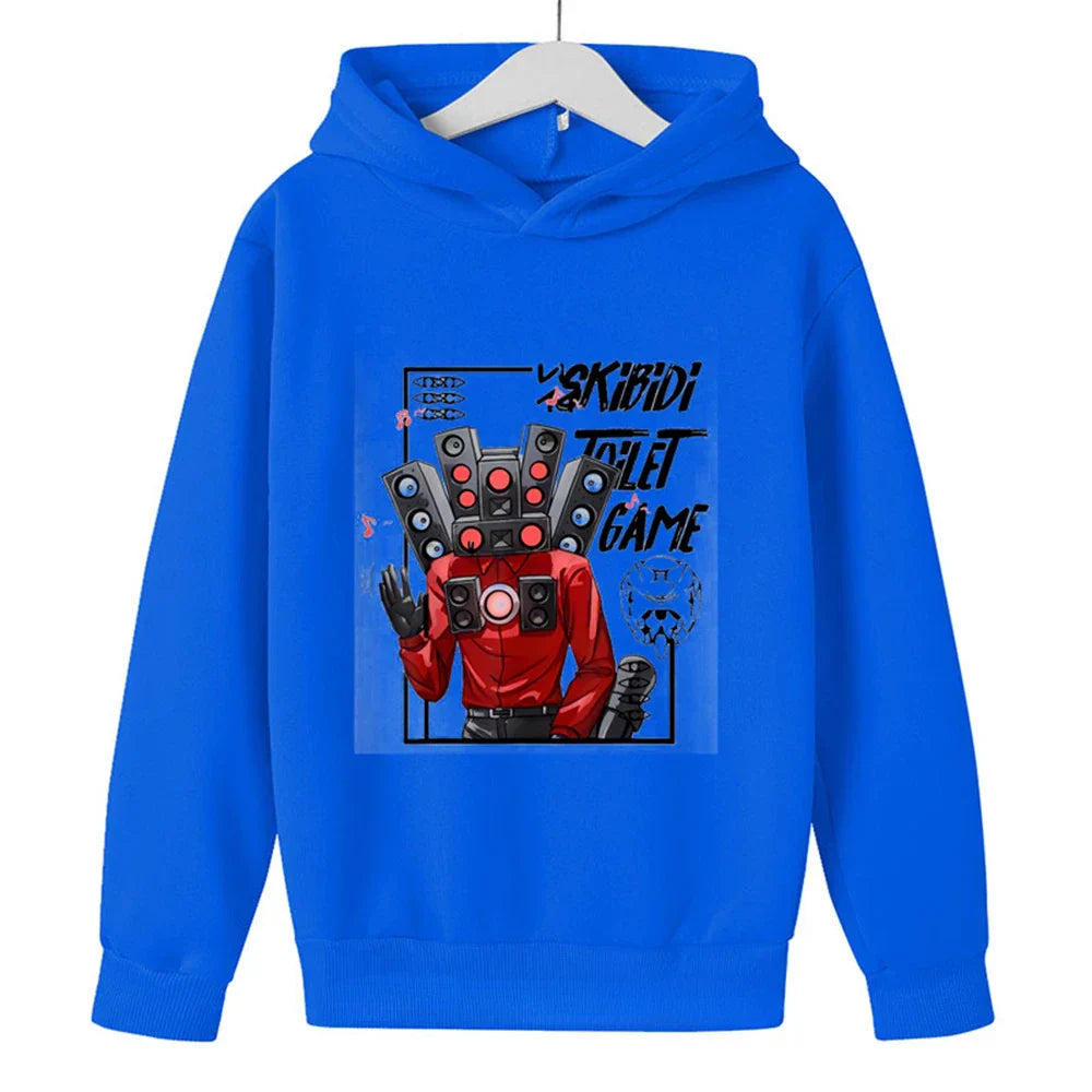 Skibidi Toilet Hoodie Hot Game Kids Cartoon Sweatshirts