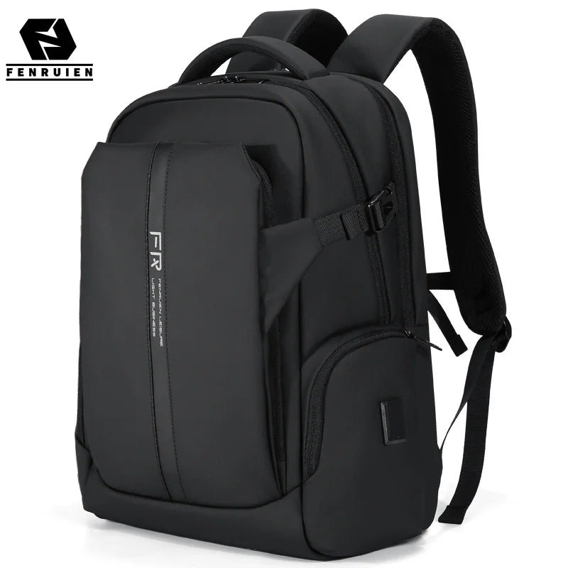 FENRUIEN Leisure Business Waterproof Backpack for Men USB